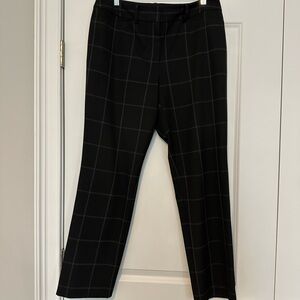 Women’s Black Checkered Pants